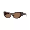 Burberry BE4450U300273 dámske slnečné okuliare, tmavý havanský rám, hnedé gradientové sklá, 54-19-140 mm
