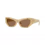 Burberry dámske BE4450U415773 hranaté slnečné okuliare, Havana/hnedá gradient, 54 mm