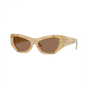 Burberry dámske BE4450U415773 hranaté slnečné okuliare, Havana/hnedá gradient, 54 mm