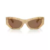 Burberry dámske BE4450U415773 hranaté slnečné okuliare, Havana/hnedá gradient, 54 mm
