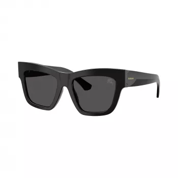 Burberry BE4449-300187 dámske cat-eye slnečné okuliare, čierny rám, sivé gradientové šošovky, 53mm
