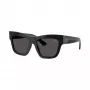 Burberry BE4449-300187 dámske cat-eye slnečné okuliare, čierny rám, sivé gradientové šošovky, 53mm