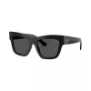 Burberry BE4449-300187 dámske cat-eye slnečné okuliare, čierny rám, sivé gradientové šošovky, 53mm