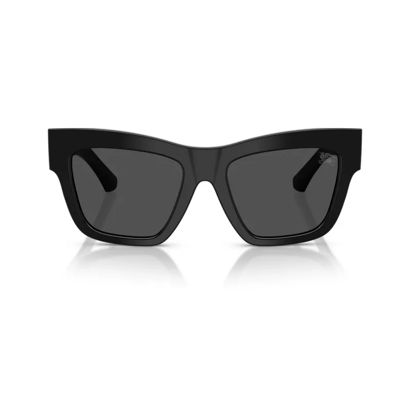 Burberry BE4449-300187 dámske cat-eye slnečné okuliare, čierny rám, sivé gradientové šošovky, 53mm