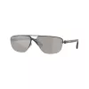 Burberry BE3164-13166G pánske pilotné slnečné okuliare, čierny rám, sivé gradientové šošovky, 62mm