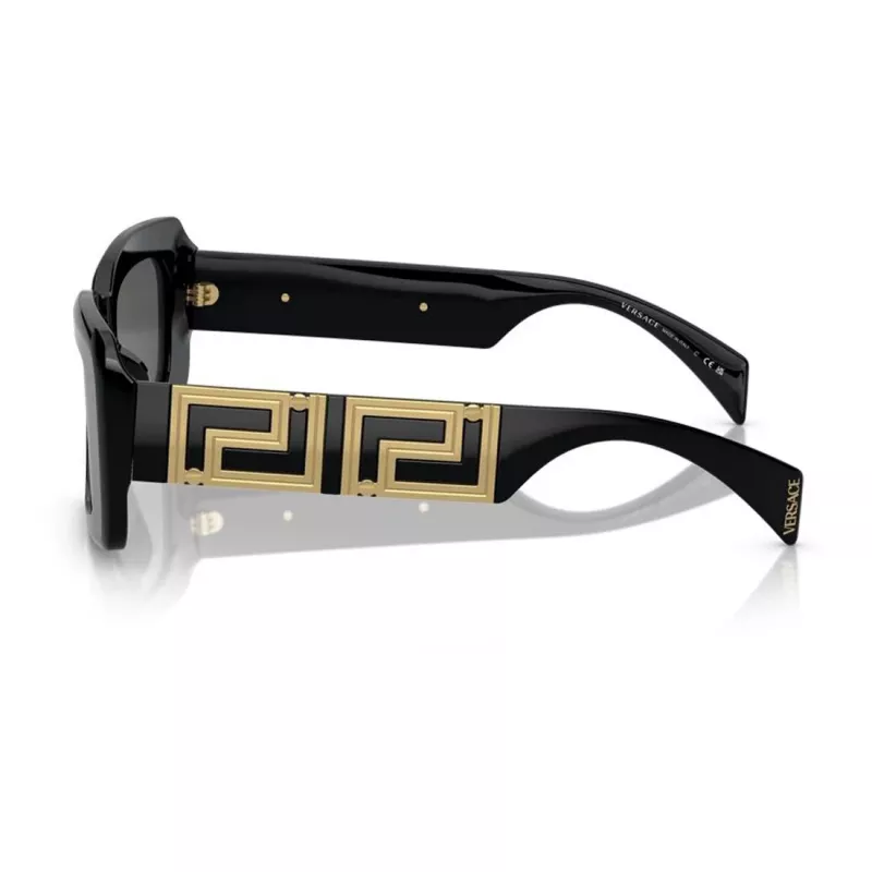 Versace VE4444UGB187 dámske cat-eye slnečné okuliare, čierny rám, sivé gradientové šošovky, 54mm