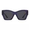 Versace VE4452-541987 dámske slnečné okuliare, čierny cat-eye rám, sivé šošovky, 55/19/135 mm