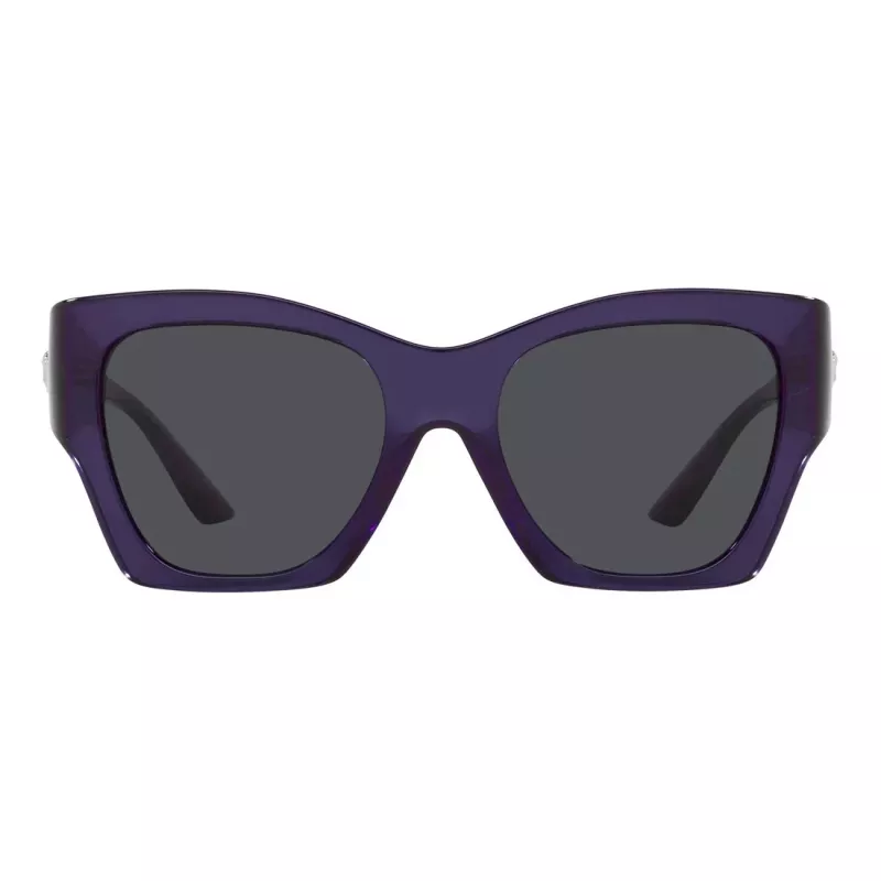 Versace VE4452-541987 dámske slnečné okuliare, čierny cat-eye rám, sivé šošovky, 55/19/135 mm