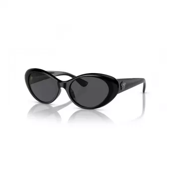 Versace VE4455U GB1/87 dámske cat-eye slnečné okuliare, čierny rám, sivé šošovky, 53-19-140 mm