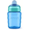 Philips AVENT Easy Sip tréningový hrnček, 9M+, 260 ml, silikónový výpust, modrý