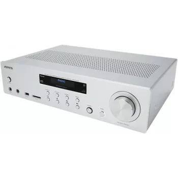 AIWA AMU-120BT/SL micro Hi-Fi systém s Bluetooth, DAB+/FM, 200W PMPO, strieborný