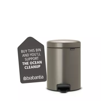 Brabantia NewIcon 5 litrový pedálový kôš, Platinum