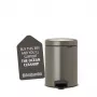 Brabantia NewIcon 5 litrový pedálový kôš, Platinum