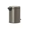 Brabantia NewIcon 5 litrový pedálový kôš, Platinum