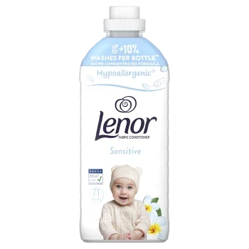 Lenor Sensitive aviváž, 1,491 L, 53 praní, hypoalergénna