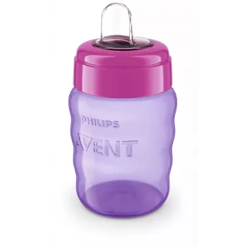 Philips AVENT Easy Sip tréningový hrnček 9m+ 260ml silikónový náustok ružový