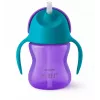 Philips Avent fľaša s ohybným slamkom 200 ml, 9m+, fialová