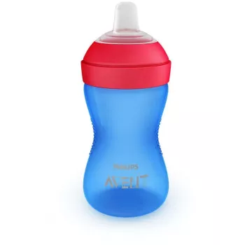 Philips Avent My Grippy tréningový hrnček s mäkkým výpustom 300ml, 9M+, modrý