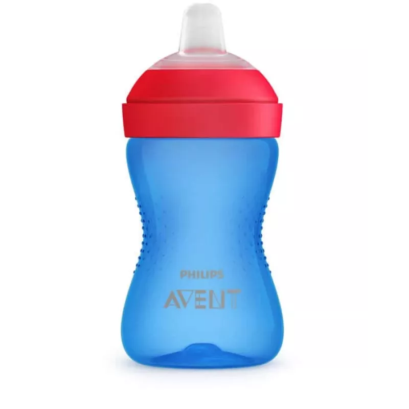 Philips Avent My Grippy tréningový hrnček s mäkkým výpustom 300ml, 9M+, modrý