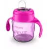 Philips AVENT Easy Sip tréningový hrnček s držadlami, 6M+, 200 ml, silikónový výpust, ružový