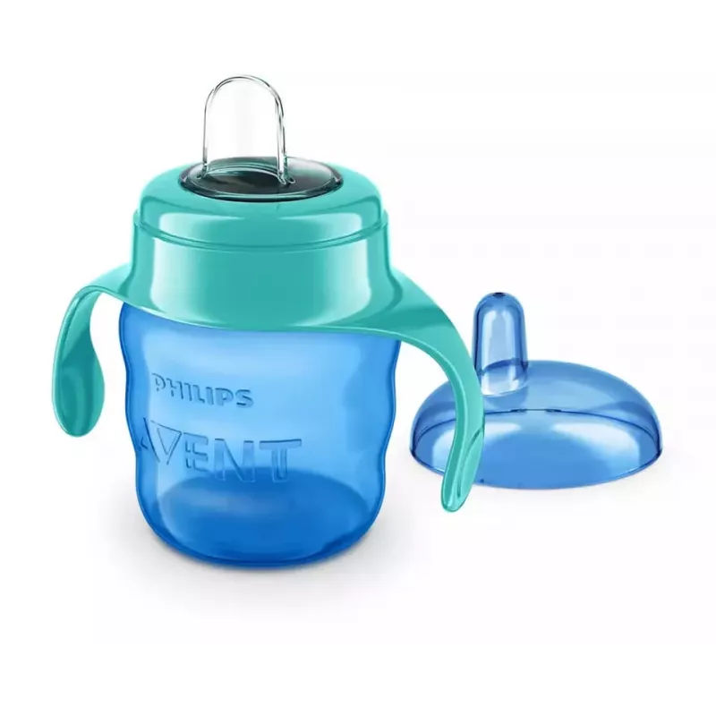 Philips AVENT Easy Sip tréningový hrnček s držadlami, 6M+, 200ml, silikónový výpust, zelený