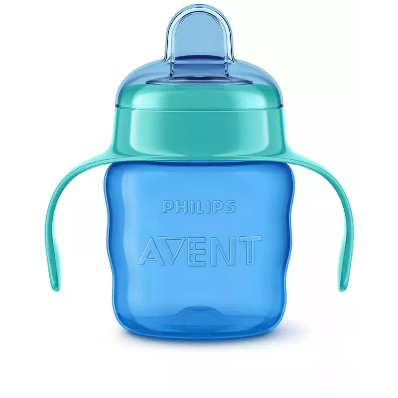 Philips AVENT Easy Sip tréningový hrnček s držadlami, 6M+, 200ml, silikónový výpust, zelený