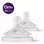 Philips Avent Natural Response cumlík na detskú fľašu, pomalý tok mlieka, 0M+, balenie 2 ks, silikón