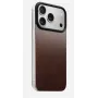 NOMAD Magnetic Leather Back pre iPhone 17 Pro kompatibilné s MagSafe Horween koža Rustic Brown