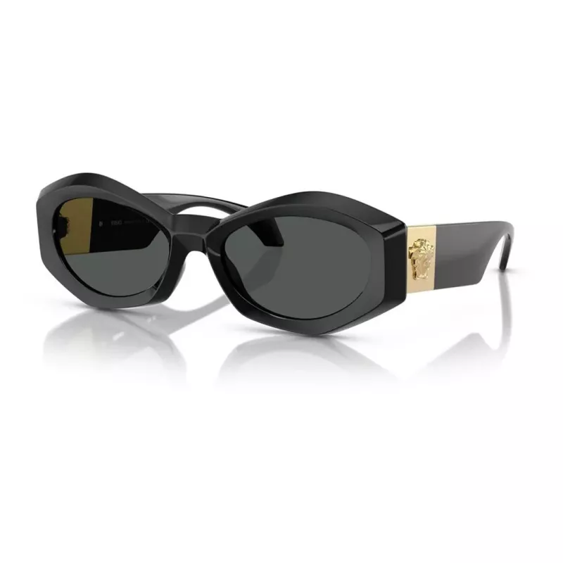 Versace VE4466UGB187 pánske slnečné okuliare čierny rám tmavosivé sklá 54-19-140