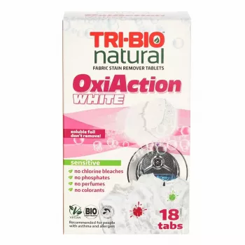 TRI-BIO Oxy-Action White pracie tablety, 18 tabliet