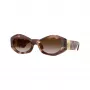 Versace VE4466U pánske slnečné okuliare, hranaté, acetát, čierny rám, sivé sklá, 54mm VE4466U54613B
