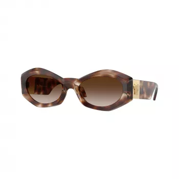Versace VE4466U pánske slnečné okuliare, hranaté, acetát, čierny rám, sivé sklá, 54mm VE4466U54613B