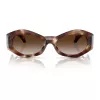 Versace VE4466U pánske slnečné okuliare, hranaté, acetát, čierny rám, sivé sklá, 54mm VE4466U54613B
