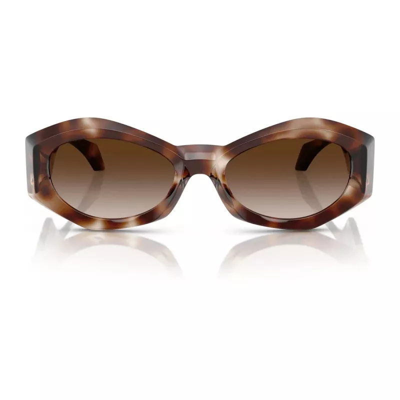 Versace VE4466U pánske slnečné okuliare, hranaté, acetát, čierny rám, sivé sklá, 54mm VE4466U54613B