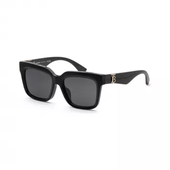 Burberry BE4419F300187 dámske slnečné okuliare, hranaté, čierny rám, sivé sklá, 54mm
