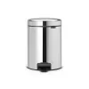 Brabantia NewIcon 5L pedálový odpadkový kôš Brilliant Steel