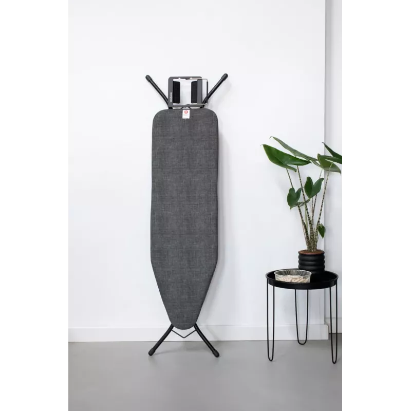 Brabantia poťah na žehliacu dosku Denim Black, veľkosť B, 124x38 cm, 8mm podložka