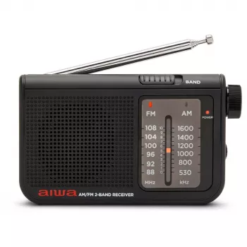 AIWA RS-55/BK prenosné analógové AM/FM vreckové rádio, čierne