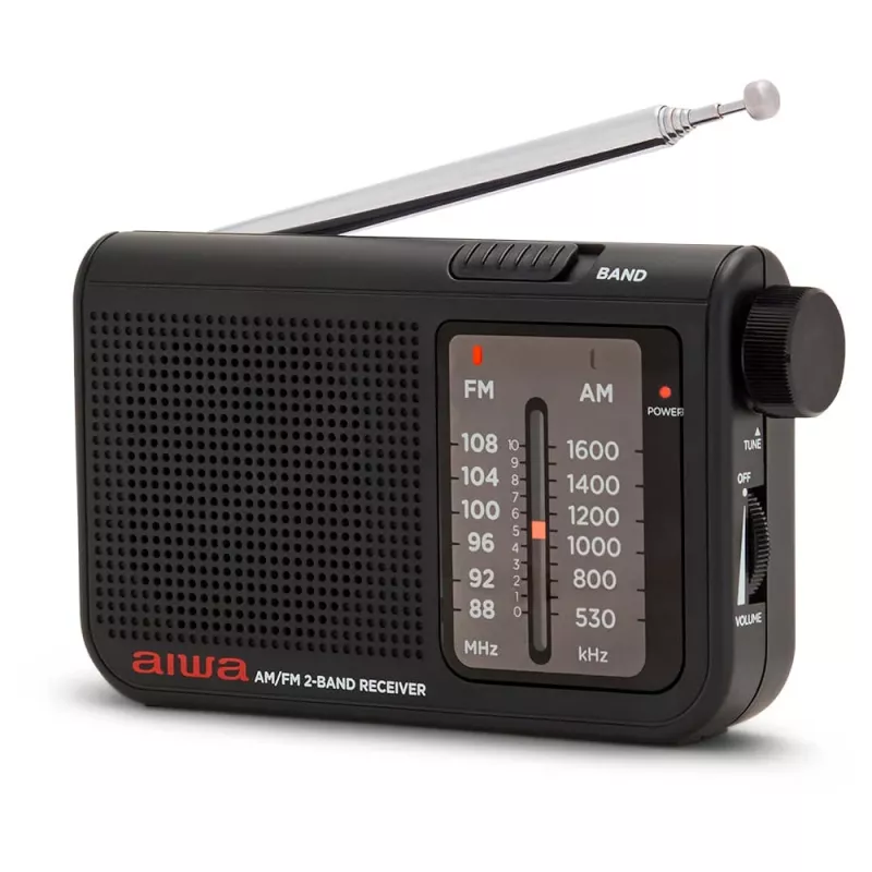 AIWA RS-55/BK prenosné analógové AM/FM vreckové rádio, čierne