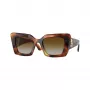 Burberry BE4344-3316T5 dámske slnečné okuliare Cat-Eye, rám Havanna, hnedé gradientové sklá, 51/20/140 mm