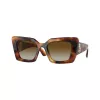 Burberry BE4344-3316T5 dámske slnečné okuliare Cat-Eye, rám Havanna, hnedé gradientové sklá, 51/20/140 mm