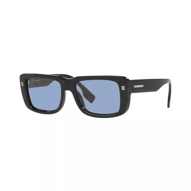 Burberry BE4376U300172 pánske slnečné okuliare, štvorcové, čierny rám, tmavosivé sklá, 55mm