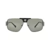 Versace VE2251-1001-2 pánske slnečné okuliare Pilot Aviator čierny rám sivé sklá 63mm