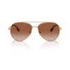 Burberry BE3147-110913 dámske slnečné okuliare cat-eye, bledozlatý rám, hnedé gradientové sklá, 58 mm