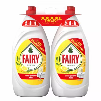 FAIRY citrónový prostriedok na riad dvojbalenie, 2 x 1350 ml