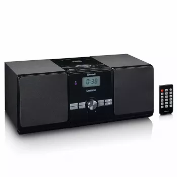 Lenco MC-030BK mikro hudobný systém s Bluetooth, CD, UKW rádiom, USB, AUX, čierny
