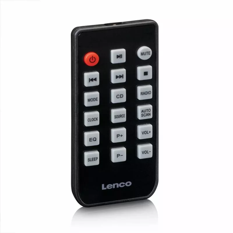 Lenco MC-030BK mikro hudobný systém s Bluetooth, CD, UKW rádiom, USB, AUX, čierny