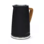 Gastronoma 18130006 elektrická kanvica, 1,7 L, 2200 W, nerez, čierna, bezdrôtová, 360° základňa