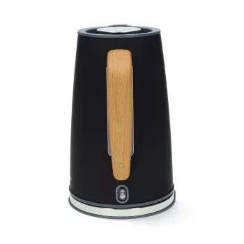Gastronoma 18130006 elektrická kanvica, 1,7 L, 2200 W, nerez, čierna, bezdrôtová, 360° základňa