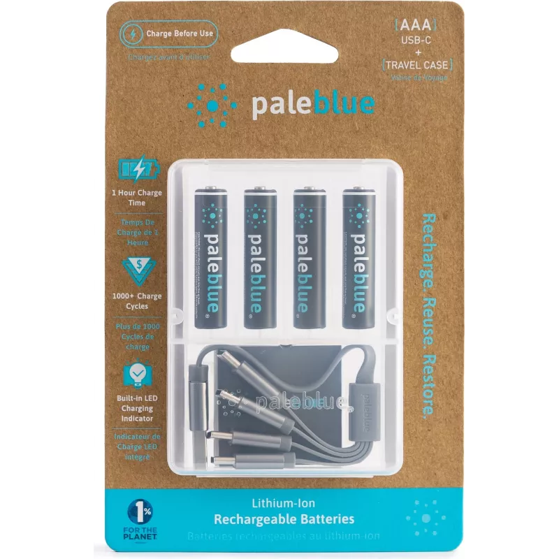Pale Blue PB-AAA-C USB-C nabíjateľná lítium-iónová AAA batéria